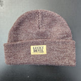 Lucky Devil Rib Knit Beanie