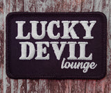 Lucky Devil Lounge Embroidered Iron-On Patch